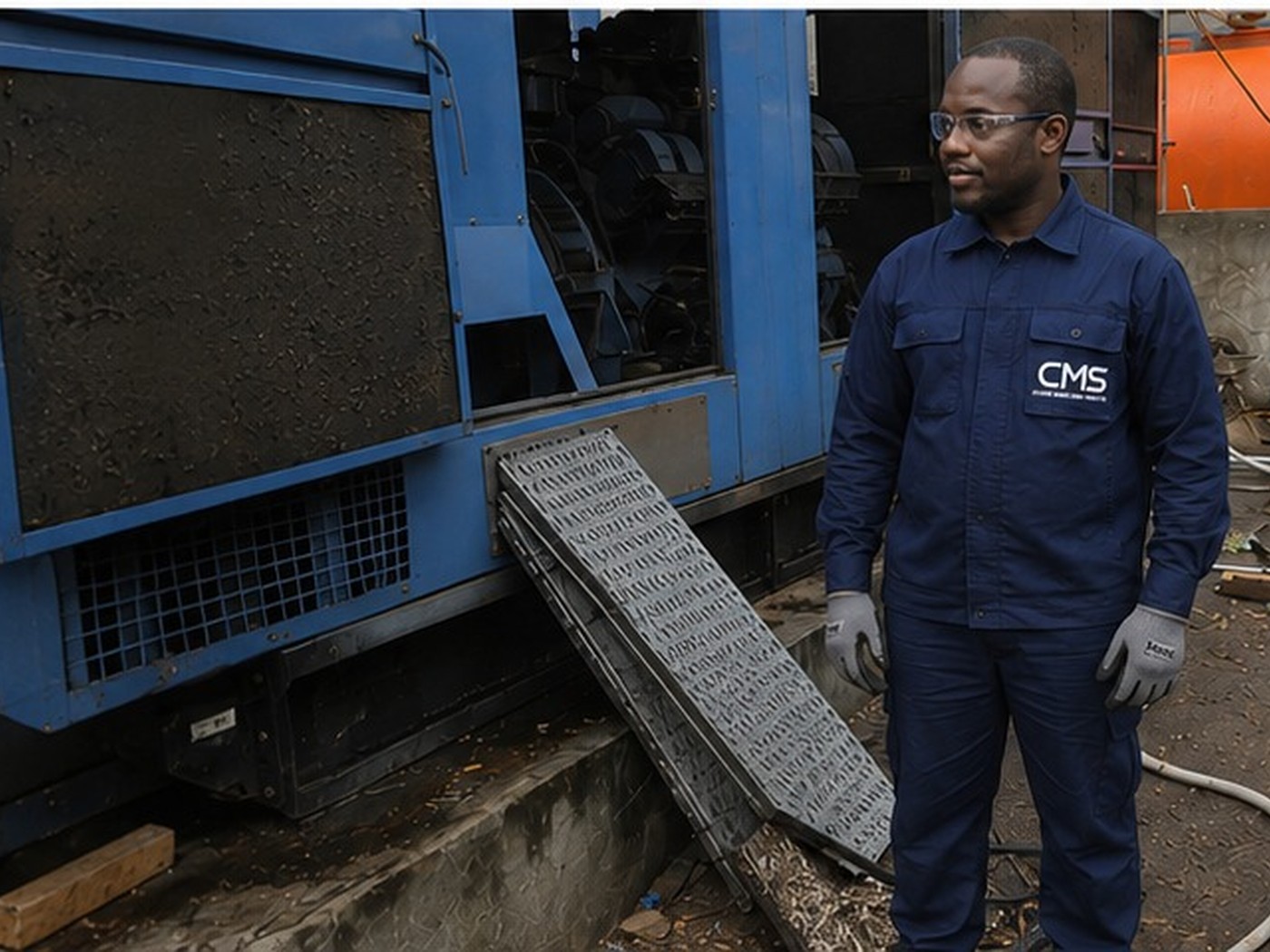Maintenance d'une unité extérieure de climatisation industrielle